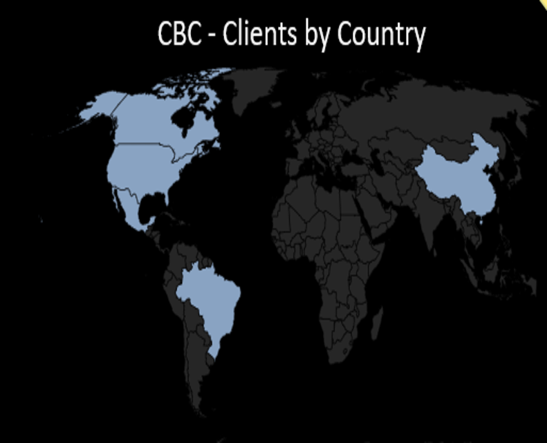 A map of the world with countries labeled cbc